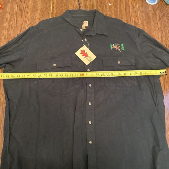 Field N’ Forest Men’s Big 3XL Green Button Up Buck Embroidered Shirt NWT - Picture 10 of 11